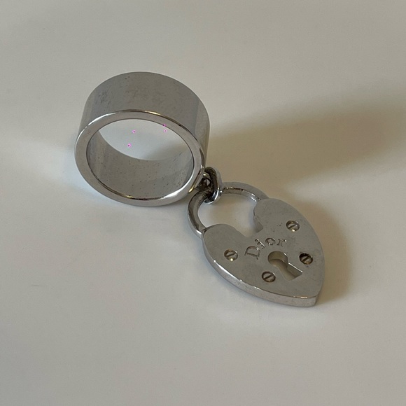 Authentic Dior Charm Silver Ring Size 6 1/4 - Picture 4 of 4